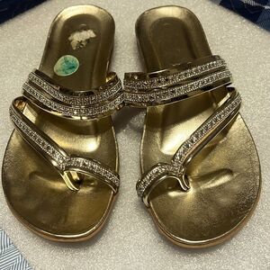 Gold sandals 